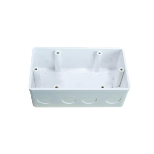 Hộp đế nhựa vuông đôi kiểu Anh KT135x75x50mm mã A157V2
