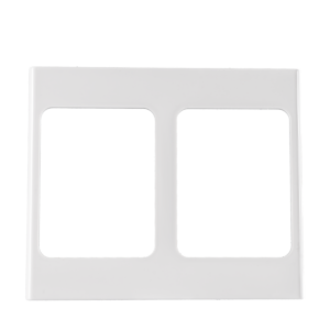 Mặt viền đôi màu trắng KT120x142mm mã A20-WND