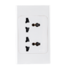 Ổ cắm đôi đa năng. đế liền 16A KT120x70mm mã. A20UESM2N