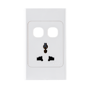 Ổ cắm đơn đa năng 16A + 2 Lỗ mã A20USMXXN