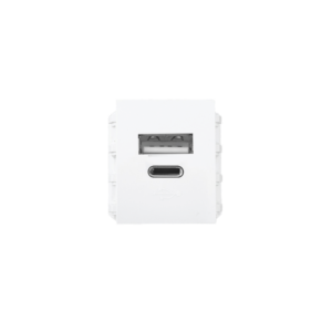 Ổ cắm sạc USB type A và type C, dòng điện DC 5V-3.1A mã A7USB-A/C