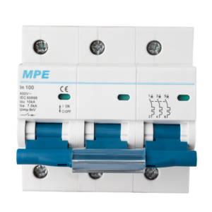 Cầu dao tự động MCB 3 cực, 100A, 10kA mã MP10-C3100