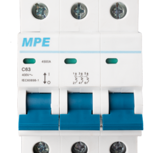 Cầu dao tự động MCB 3 cực, 63A, 4.5kA mã MP4-C363