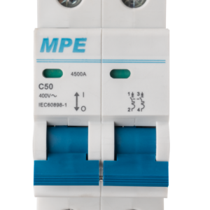Cầu dao tự động MCB 2 cực, 50A, 6kA mã MP6-C250