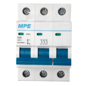 Cầu dao tự động MCB 3 cực, 20A, 6kA mã MP6-C320
