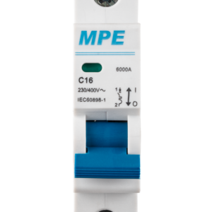 Cầu dao tự động MCB 1 cực, 16A, 6kA mã MP6-C116