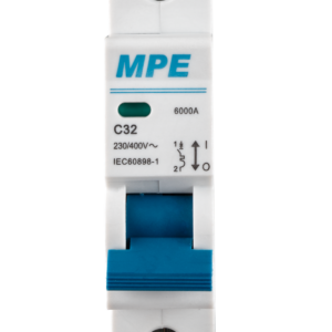Cầu dao tự động MCB 1 cực, 32A, 6kA mã MP6-C132