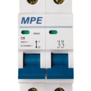 Cầu dao tự động MCB 2 cực, 6A, 6kA mã MP6-C206