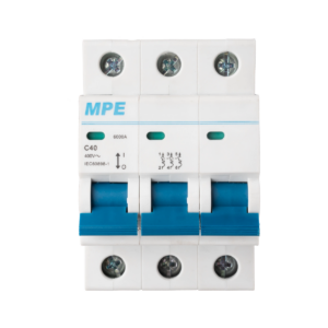 Cầu dao tự động MCB 3 cực, 40A, 6kA mã MP6-C340