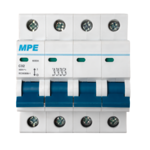 Cầu dao tự động MCB 4 cực, 32A, 6kA mã MP6-C432