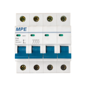 Cầu dao tự động MCB 4 cực, 10A, 6kA mã MP6-C410