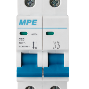 Cầu dao tự động MCB 2 cực, 20A, 6kA mã MP6-C220