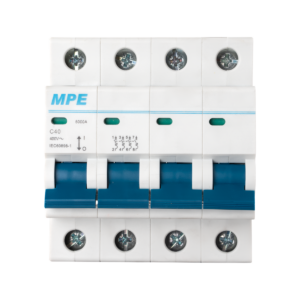 Cầu dao tự động MCB 4 cực, 40A, 6kA mã MP6-C440