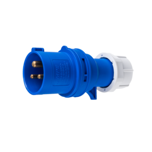 Phích cắm loại di động có kẹp giữ dây 3 cực, 32A, IP44 mã MPN-023