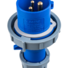 Phích cắm loại di động có kẹp giữ dây 3 cực, 16A, IP67 mã MPN-0132