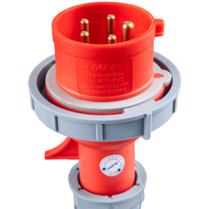 Phích cắm loại di động có kẹp giữ dây 5 cực, 16A, IP67 mã MPN-0152