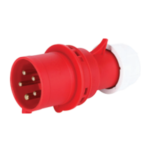 Phích cắm loại di động có kẹp giữ dây 5 cực, 32A, IP44 mã MPN-025