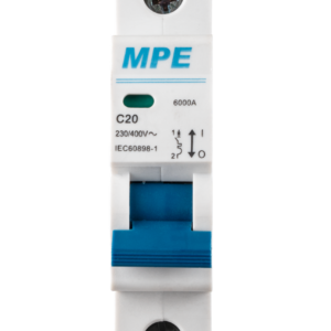 Cầu dao tự động MCB 1 cực, 20A, 6kA mã MP6-C120