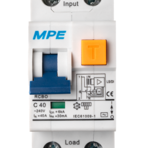 Cầu dao bảo vệ dòng rò, quá tải RCBO 2 cực, 40A, 30mA, 6kA mã RCBO-30/240